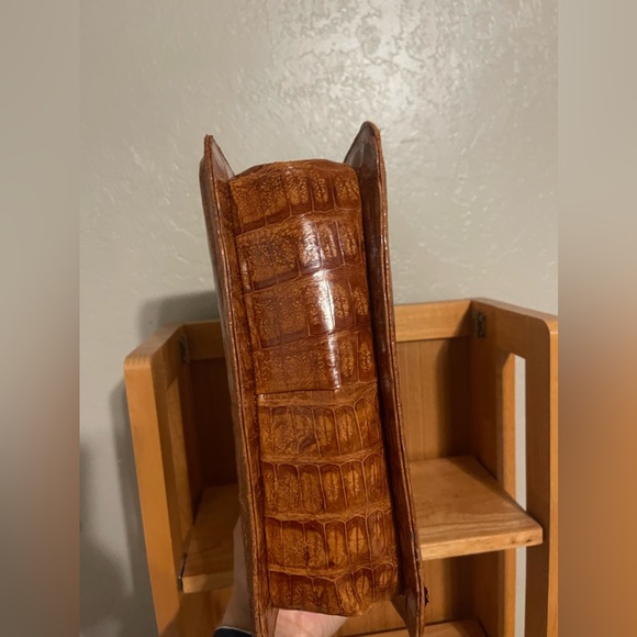 Vintage croc leather purse - Picture 2 of 5